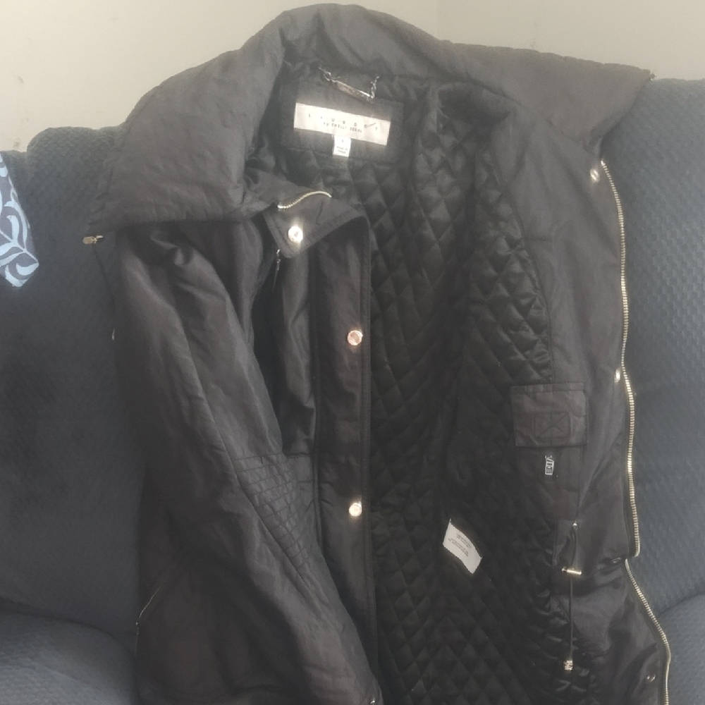 Laundry By Shelli Segal Black Quilted Jacket